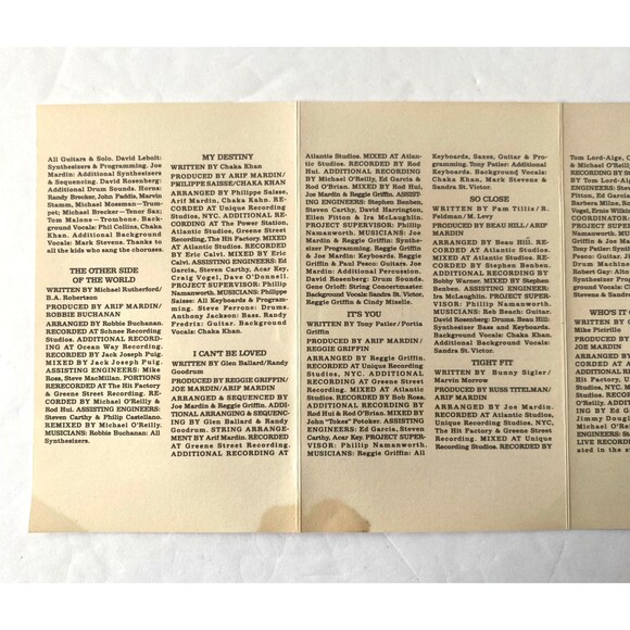 Chaka Khan Vintage Cassette Lot of 2 Tested and Works Read - Picture 9 of 16